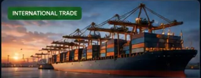 Container vessel loading at a port terminal