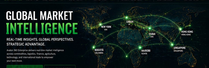 Avalon 360 Enterprise global market coverage map
